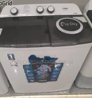 Mika 8kg Mwstt2208 Twin Tub Washing Machine, 2 Programs