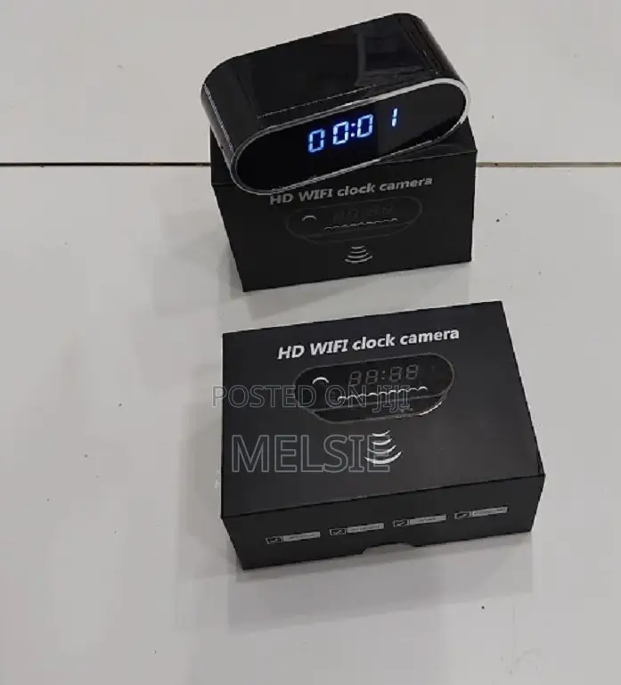 Table Clock Wifi Spy Camera