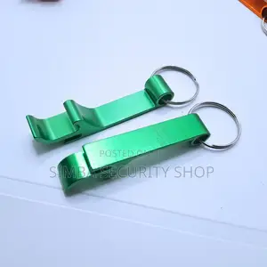 Green Bottle Can Opener Metal Key Ring Chain Holder Gift Men