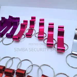 Hot Pink Multipurpose Bottle Opener Keyholder Can Metallic