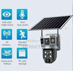 V380 Dual Lens Solar Powered Camera 4g PTZ Camera