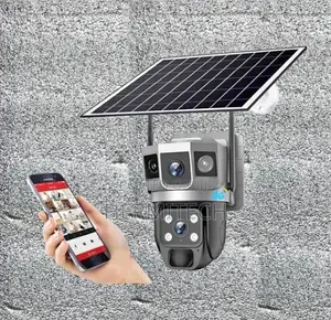V380 Dual Lens Solar Powered Camera 4g PTZ Camera