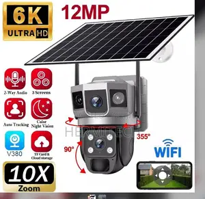 Solar Camera Dual Lens 4g Outdoor Low Powered