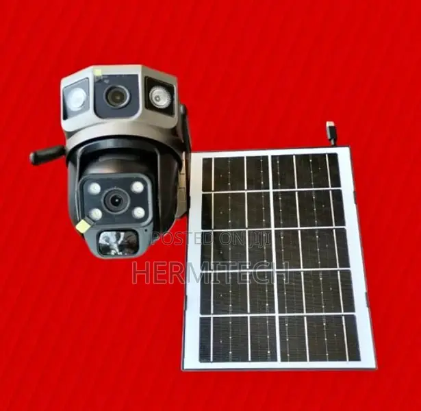 Solar Camera Dual Lens 4g Outdoor Low Powered