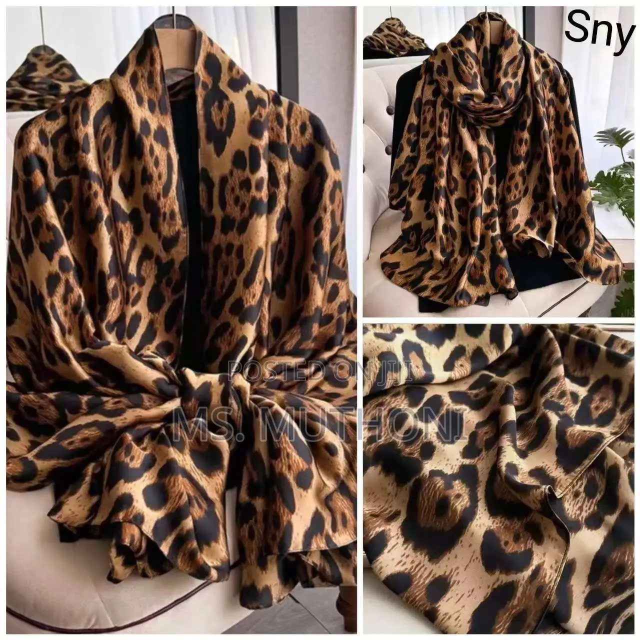 Geometric Pattern Shoulder / Kneck /Head Wrap