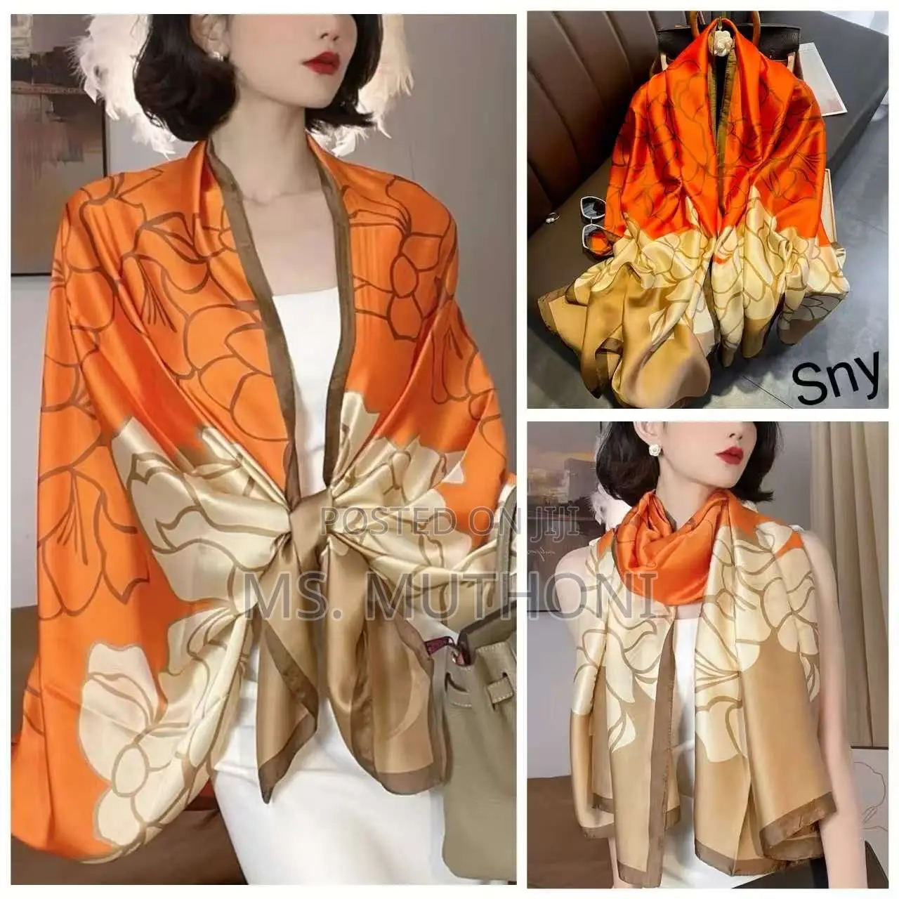 Geometric Pattern Shoulder / Kneck /Head Wrap