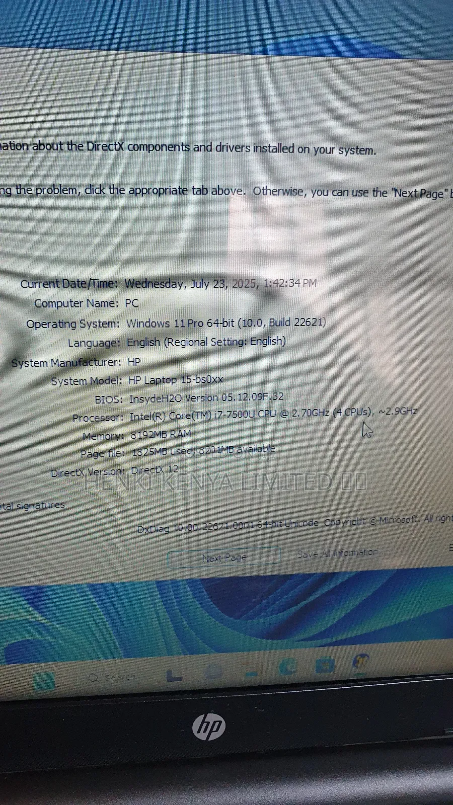 Laptop HP 250 G7 8GB Intel Core I7 SSD 256GB