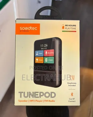 Porodo Soundtec Tunepod Mp3 Player With Car Bt Connect