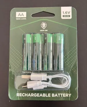 Green Lion Rechargable 4-Pack Batteries Aa Brand New Sealed