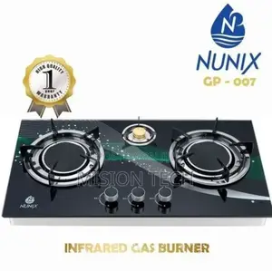 Gas Stove Glass 3 Burner Infrared