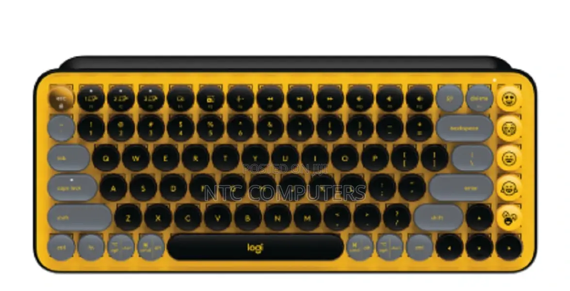 Logitech Pop Keys Bluetooth Mechanical Keyboard Blast Yellow
