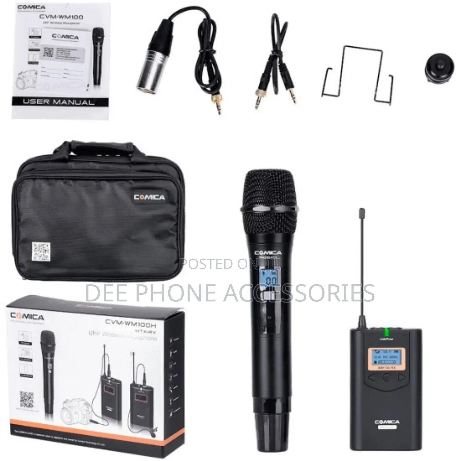 Comica Audio CVM Wm100h Camera Mount Wireless Handheld Mic