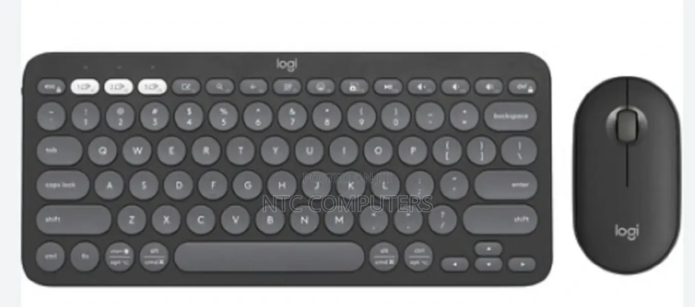 Logitech Pebble 2 Combo Wireless Keyboard and Mouse Graphite