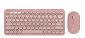 Logitech Pebble 2 Combo Wireless Keyboard and Mouse Rose