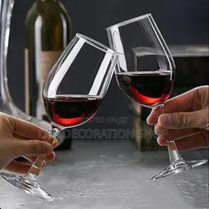 6pcs Long Thick Stem Wine Glasses