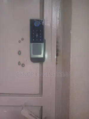 Gate Lock Fingerprint and Rfid Security