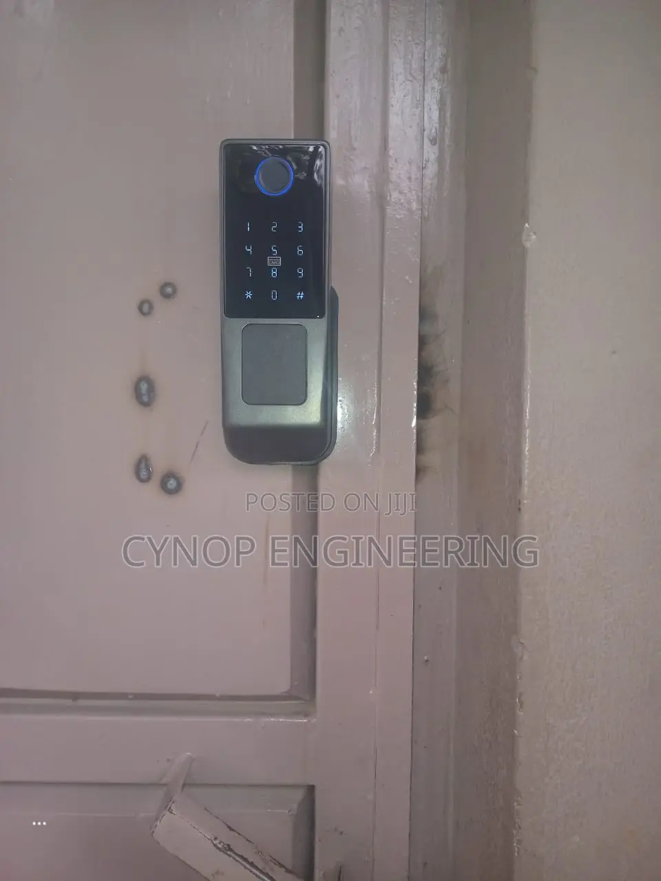 Gate Lock Fingerprint and Rfid Security