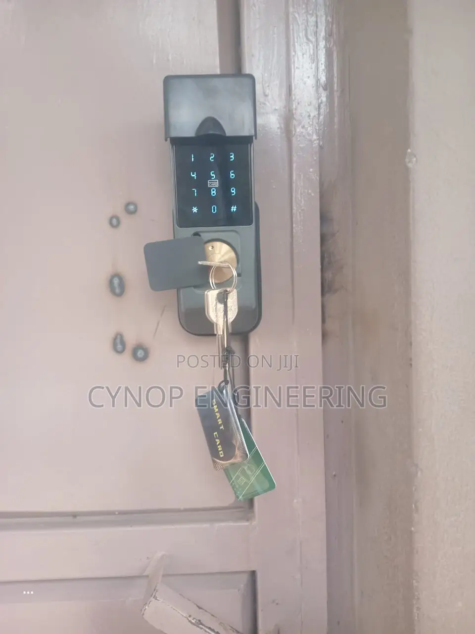 Gate Lock Fingerprint and Key Security