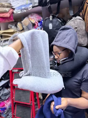 Grey Hooded Neck Pillows Available
