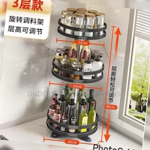 360° Rotating Kitchen Bathroom Storage Rack