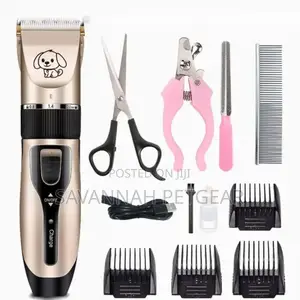 Heavy Duty Cordless Pet Hair Trimmer With Extra Accessories