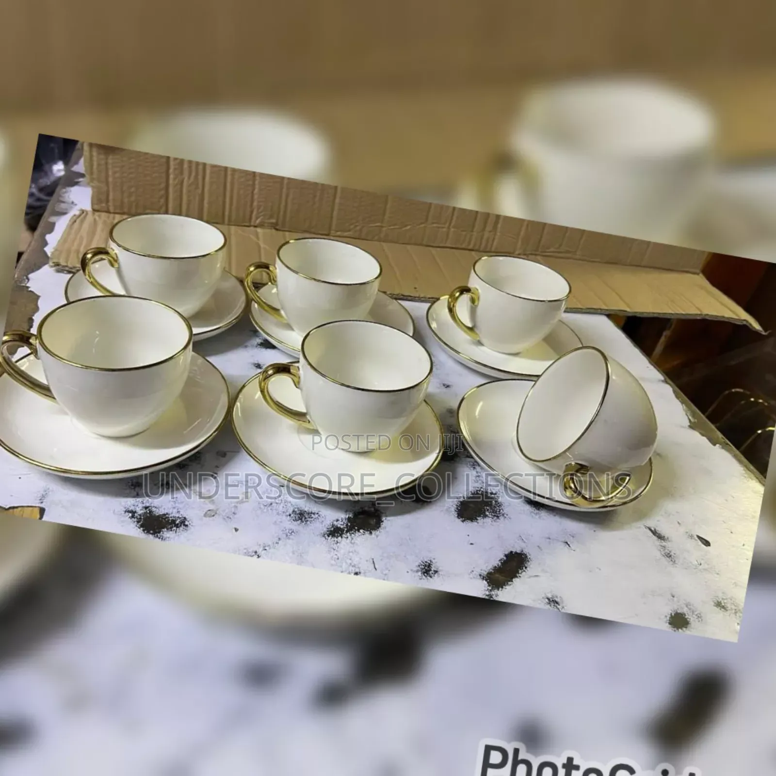 6 PCS Cup and Saucer Ceramic