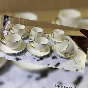 6 PCS Cup and Saucer Ceramic
