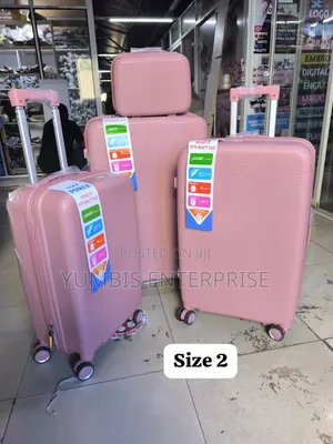Size 2 Unbreakable Rubber Suitcase 4 in 1 Suitcasepink at 9000