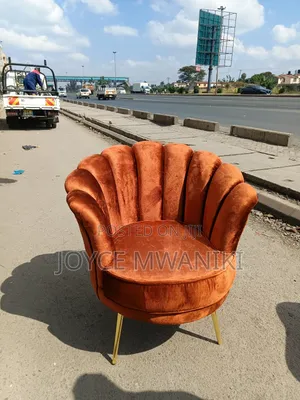 Single Sofa or Butterfly Seat, Burnt Orange