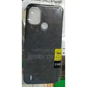 Nokia C21 Plus, Black Leather Classy Fashion Cover Case./