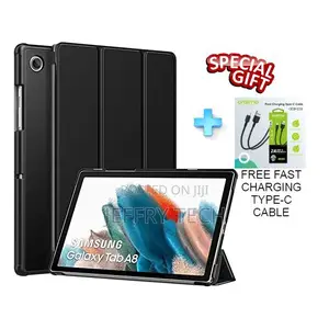 Black Case for Samsung Galaxy Tab A8 10.5+Free Type-C Fast C