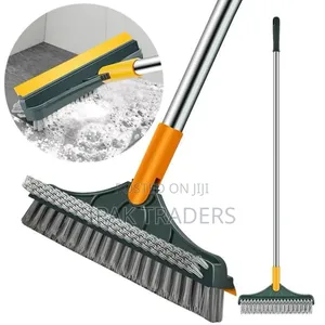 3-in-1 Floor Scrubbing v- Shaped Brush180° Rotatable