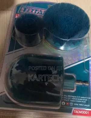 Total Tacm3001 3 PCS Medium Bristle 
Brush Set