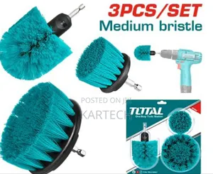 Total 3 PCS Medium Bristle 
Brush Set