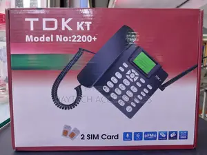 TDK Kt 2200+ Dual Sim Fixed Desk Phone Landline Phone