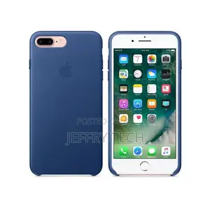 iPhone 8 Plus Silicone Cover Case - Blue.