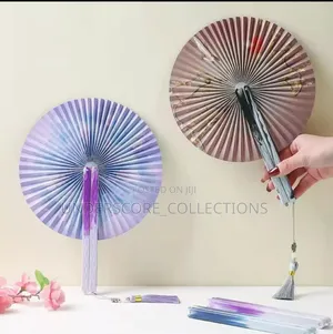 Hand Held Round Foldable Fans