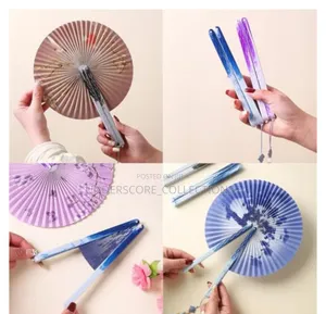 Hand Held Round Foldable Fans