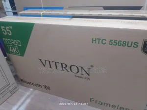 Vitron 55" Smart Android Frameless Uhd, Inbuilt Wifi