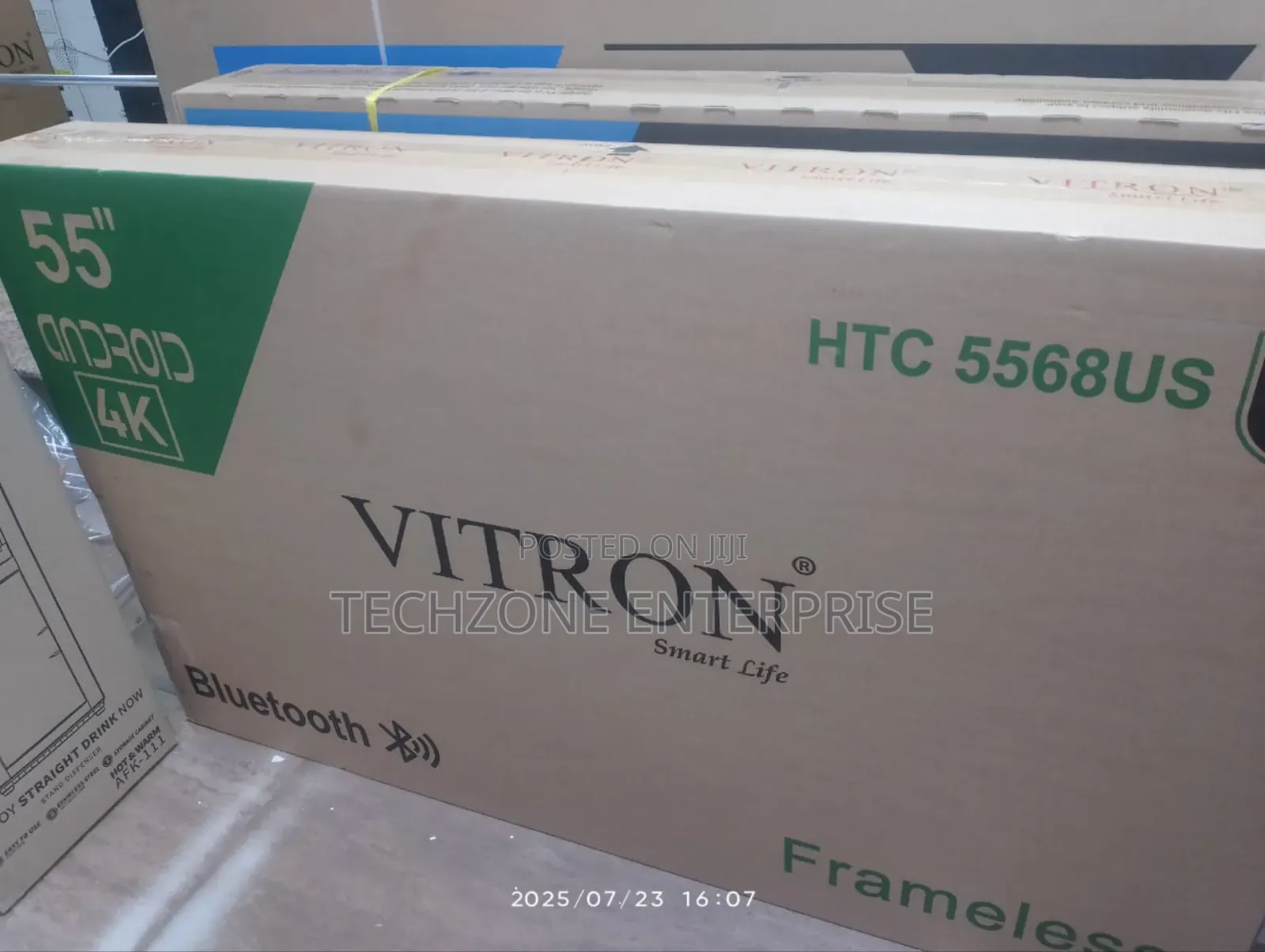 Vitron 55" Smart Android Frameless Uhd, Inbuilt Wifi