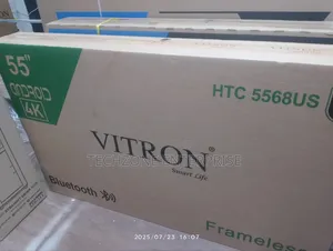Vitron 55" Smart Android Frameless Uhd, Inbuilt Wifi