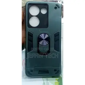 Case for Tecno Camon 20 Luxury Ring Back Cover - Green.