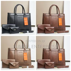 Big Size 3 in 1 Ladies Different Colors of Handbag at 1800