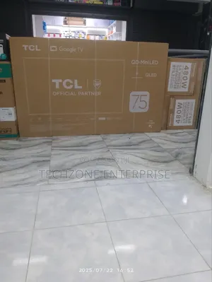 TCL 75′′ 75c755 Qd-Mini Led Qpro Google Tv Multiple Ports