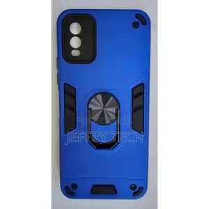 Nokia C32 Shockproof Hybrid Armor Magnetic Ring R Case Blue