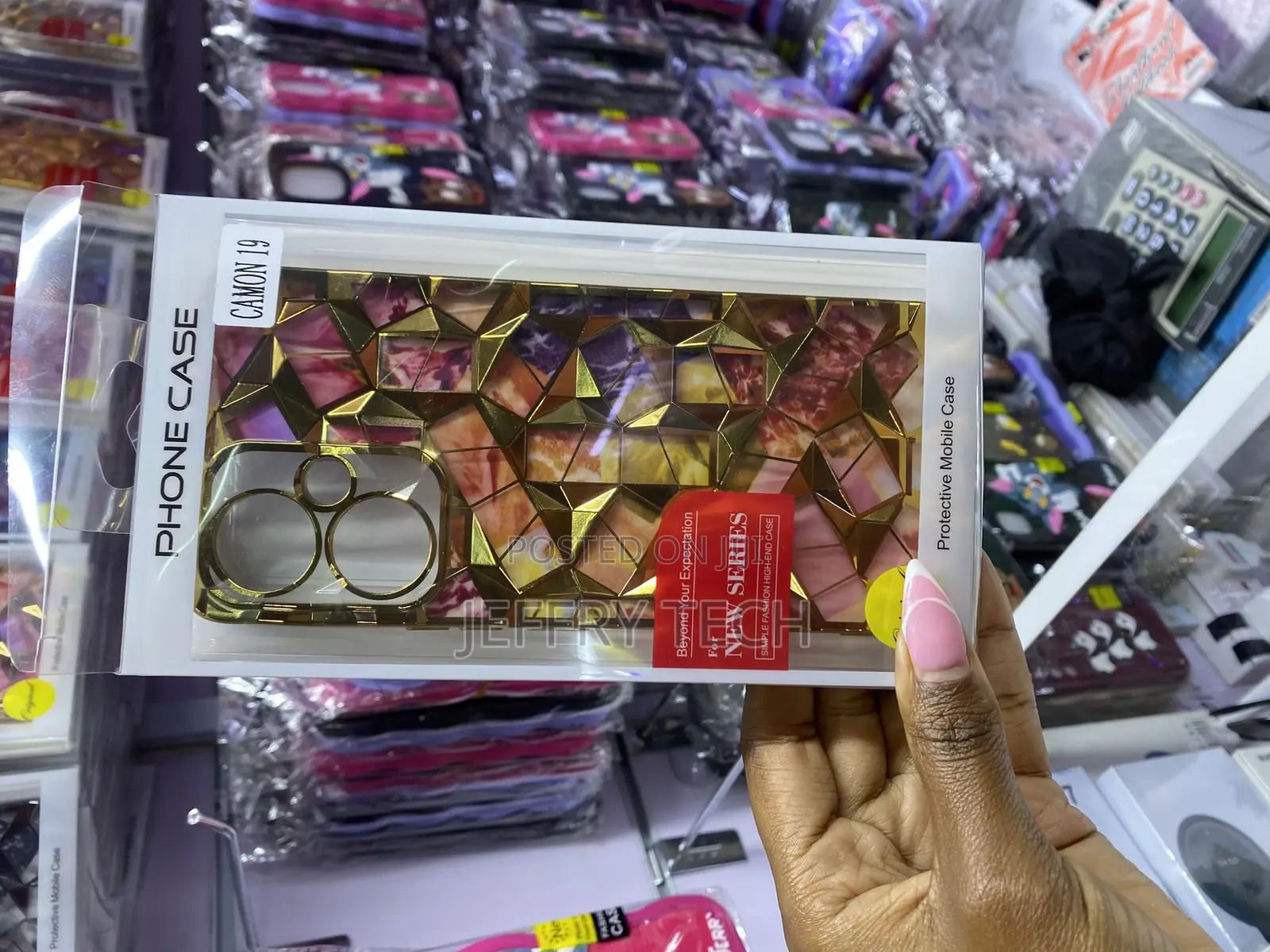 Jaholan Sparkle, Glitter, Marble for Tecno Camon 19
