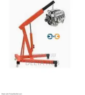 Foldable Engine Lift Crane – Space-Saving