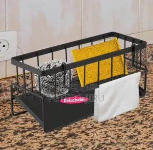Restocked !! Metallic Sink Caddy With Kitchen Organizer