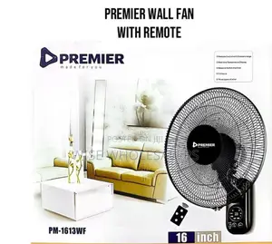Premier Wall Fan With Remote 16"