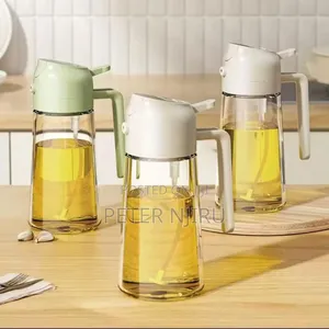 2in 1 Oil Jar 
Sprayer Dispenser 
Size:600ml
Green*